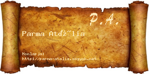 Parma Atália névjegykártya